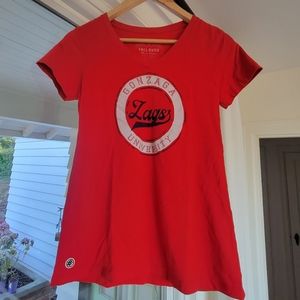 Fall Rush Gonzaga University Short Sleeve Tee Shirt Women's Medium